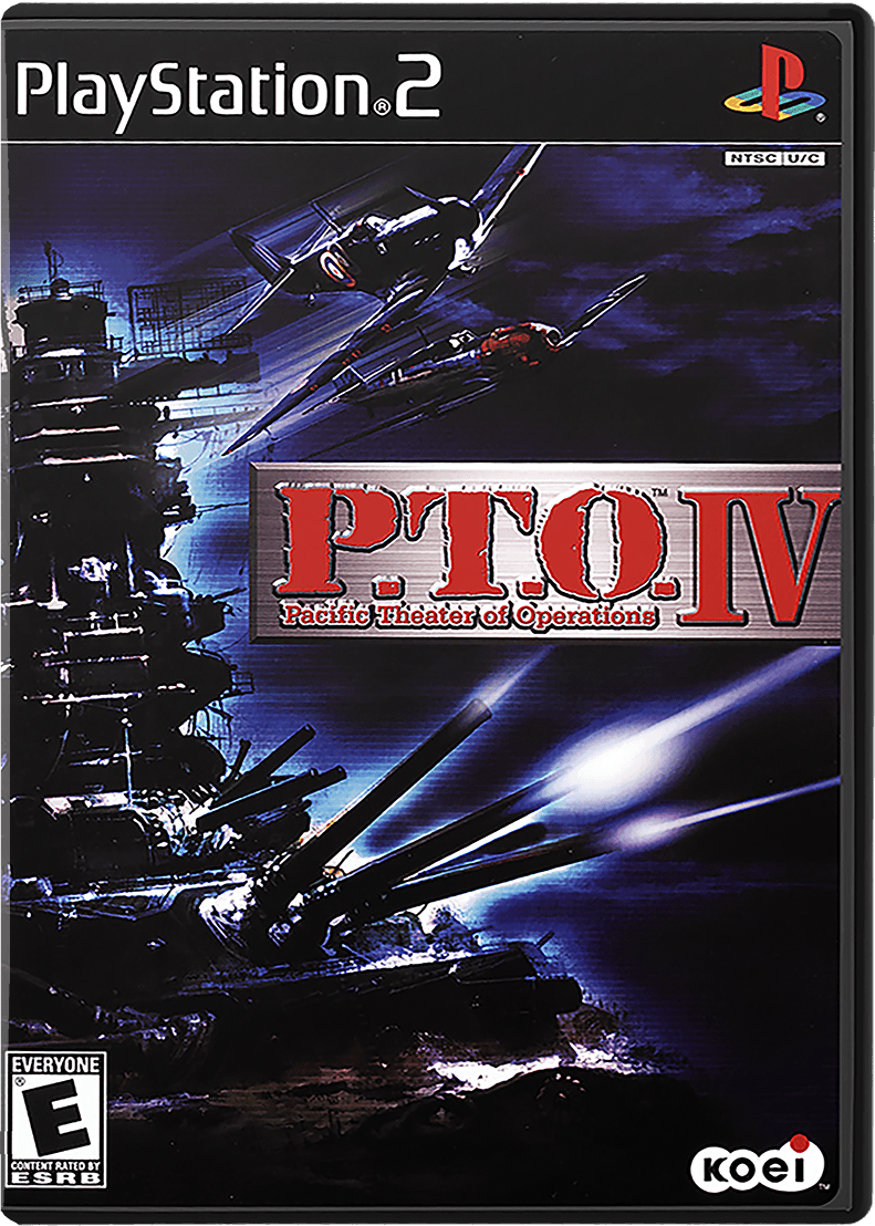 P.T.O. IV Pacific Theater of Operations box art for Playstation 2
